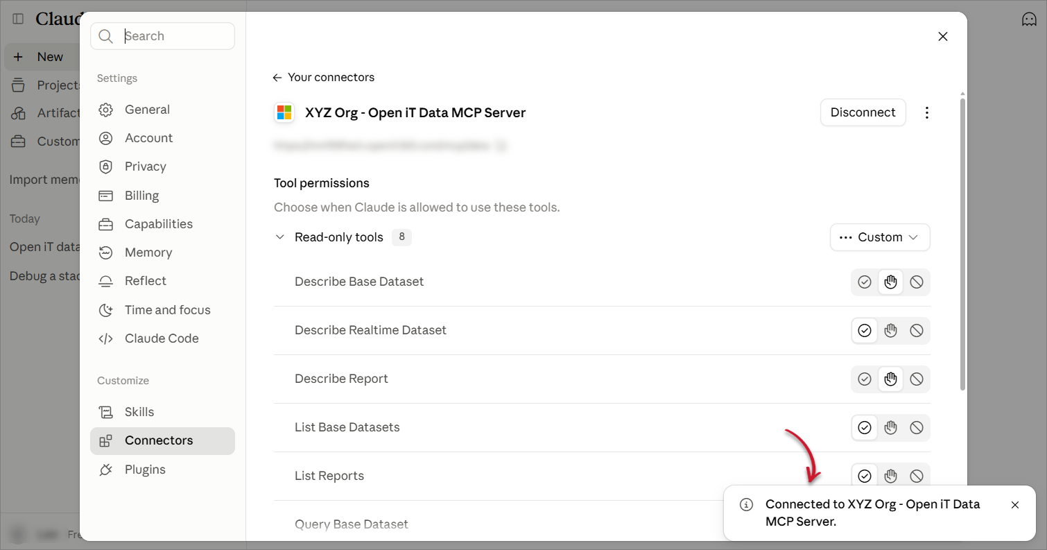 MCP Server Connection Notification