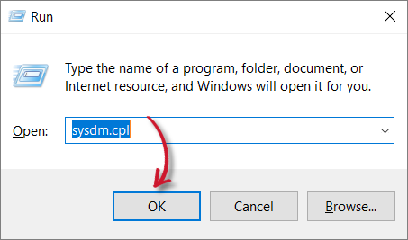 Open the Environment Variables Settings