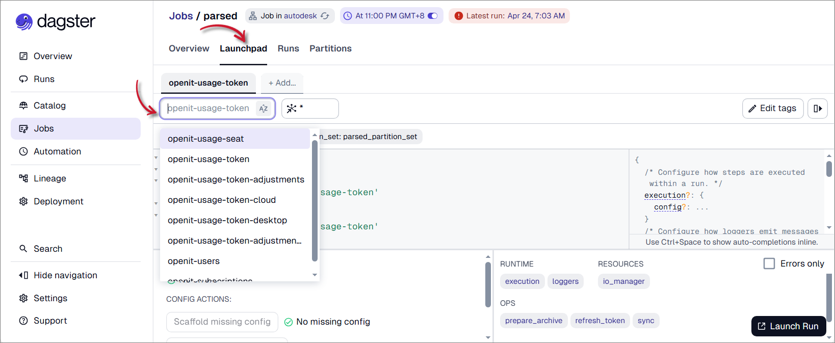 Select Dataset