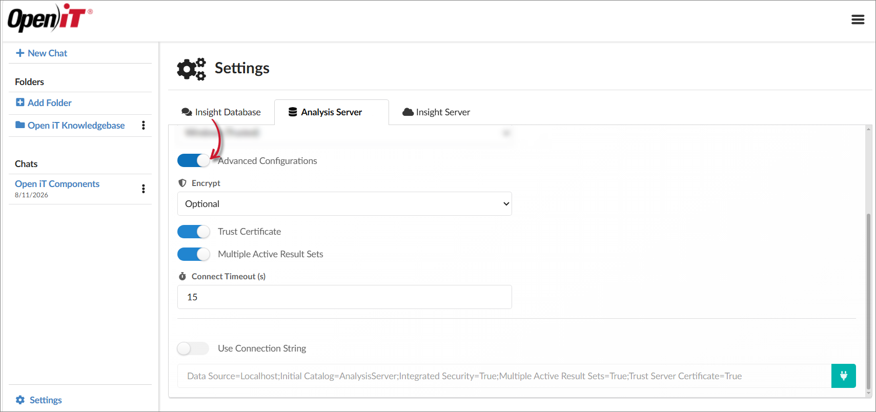 Analysis Server Advanced Configuration