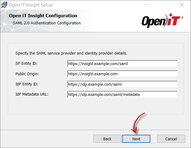 SAML 2.0 Authentication Configuration
