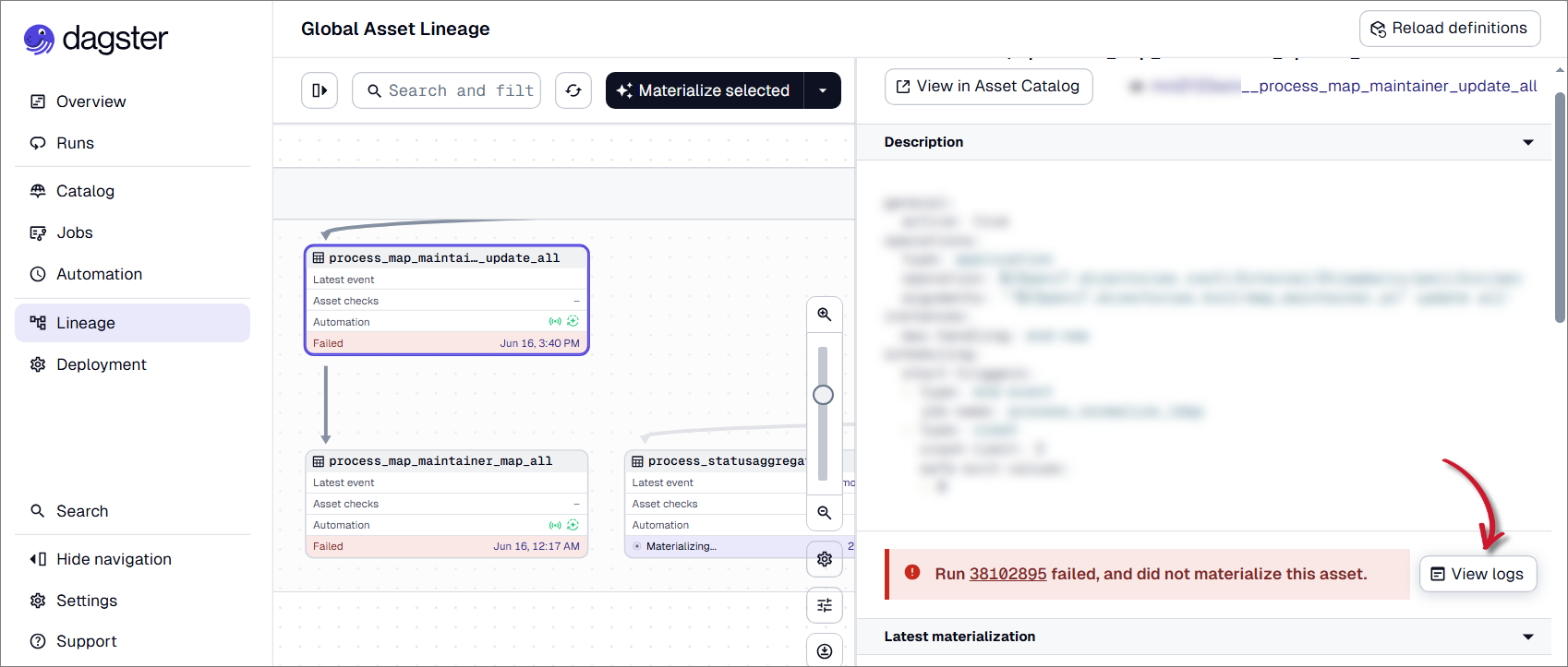 View Logs