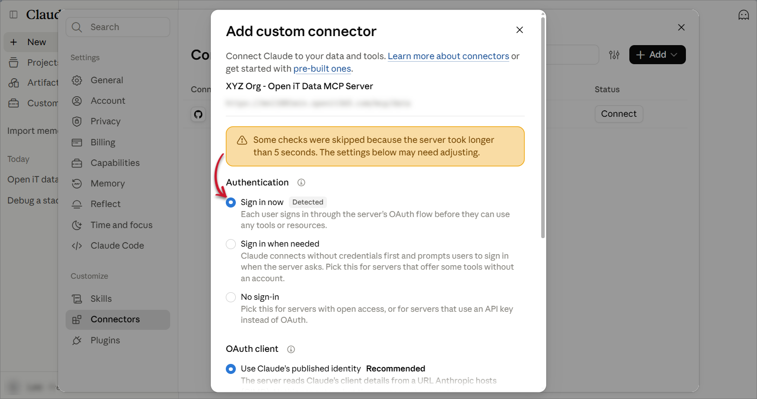 Authentication Configuration