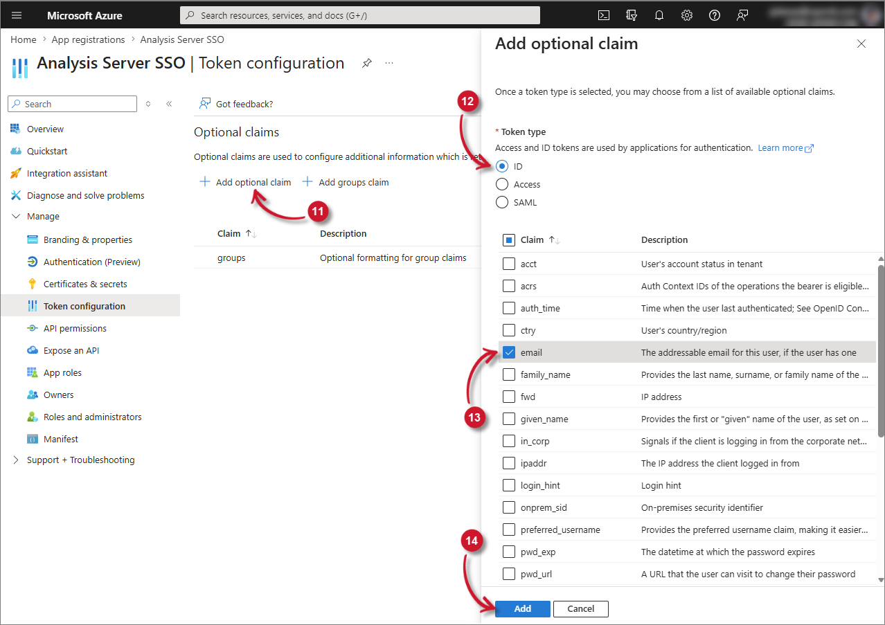 Add Group Claims