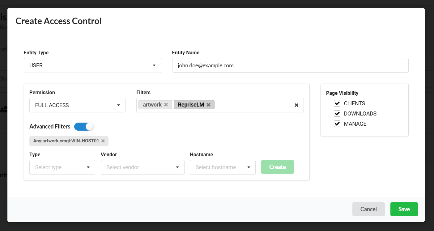 Advanced Filters Example 1