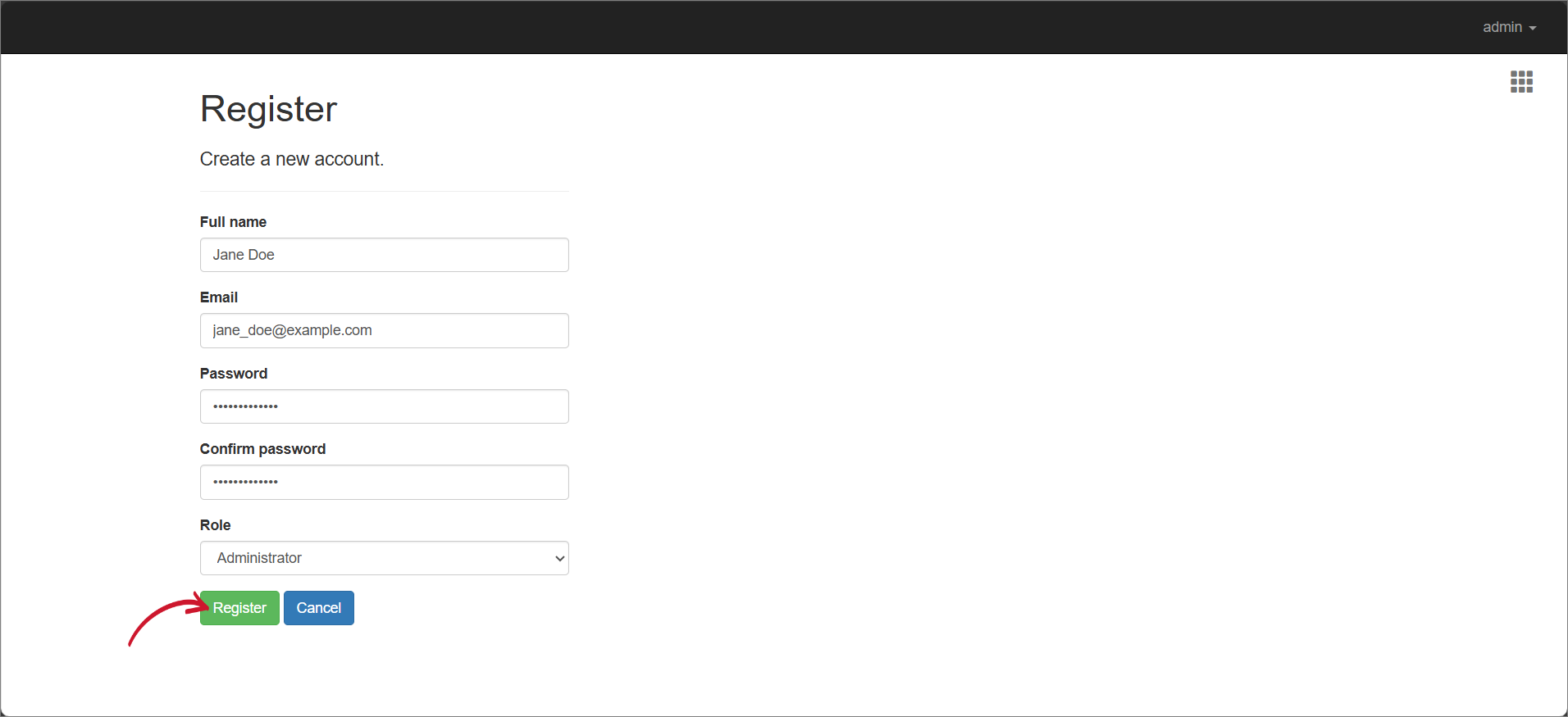Adding a New User
