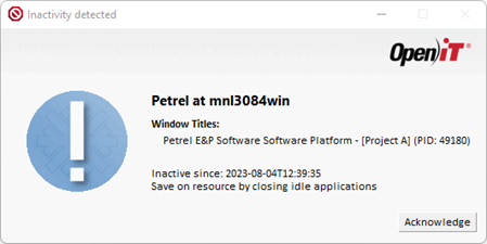 Interactive Request for Suspending