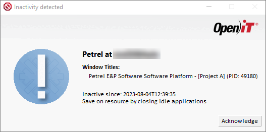 Interactive Request for Suspending