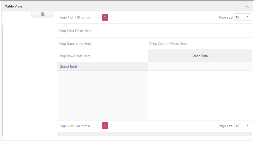 Data is not available in Analysis - Table View
