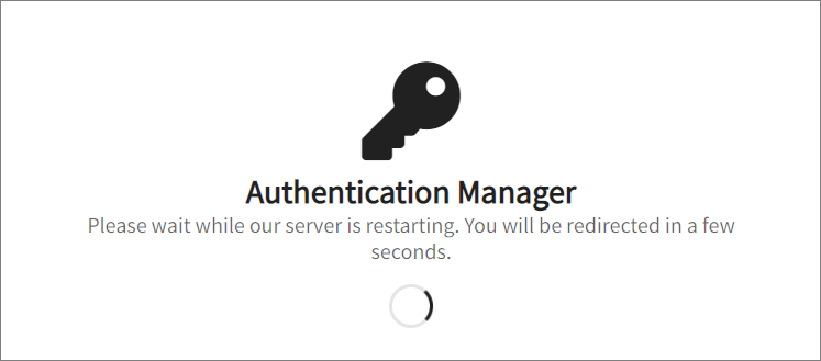 Change Authentication Manager