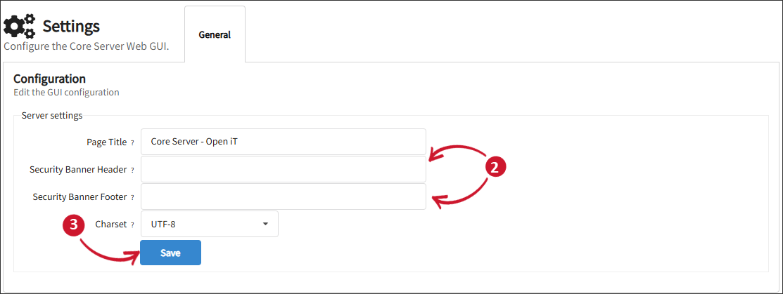 Changing the Security Banners