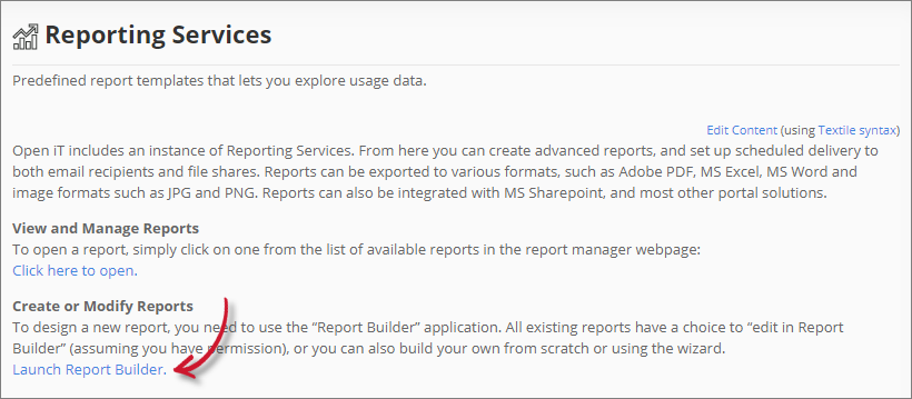  Create and Modify Reports