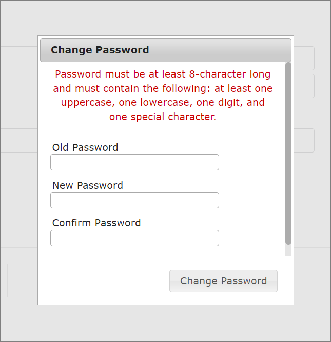 Change Password