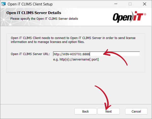 CLIMS Server Details