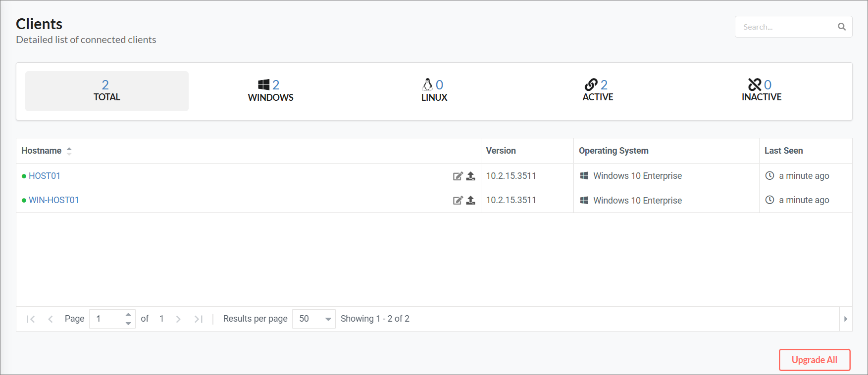 Clients Page