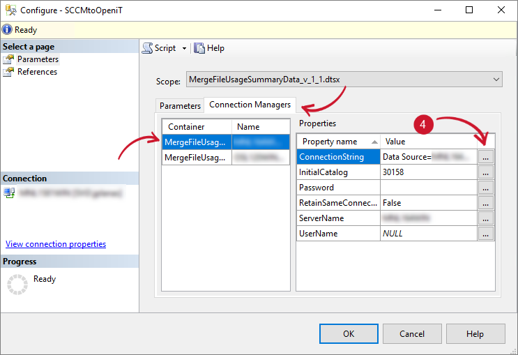  Configuring SSIS Package - ConnectionString
