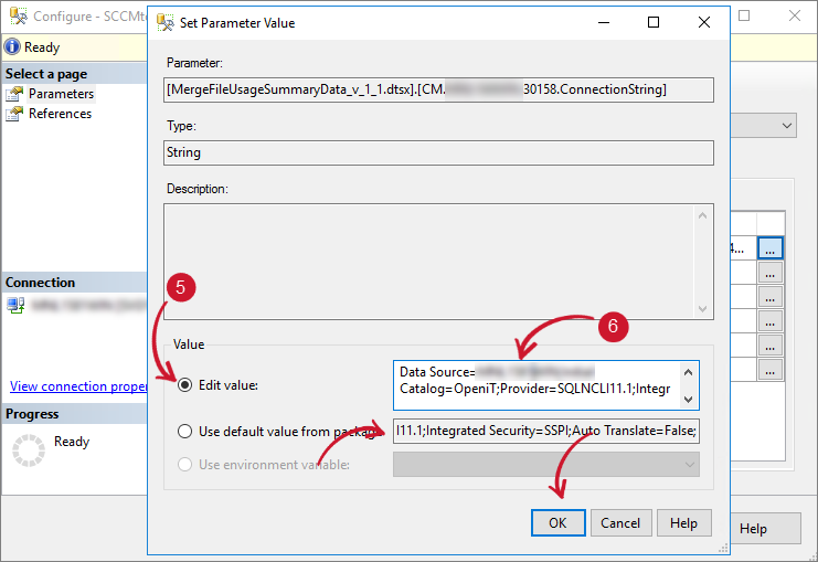  Configuring SSIS Package - Edit ConnectionString