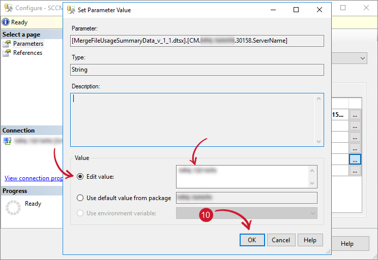  Configuring SSIS Package - Edit Server Name