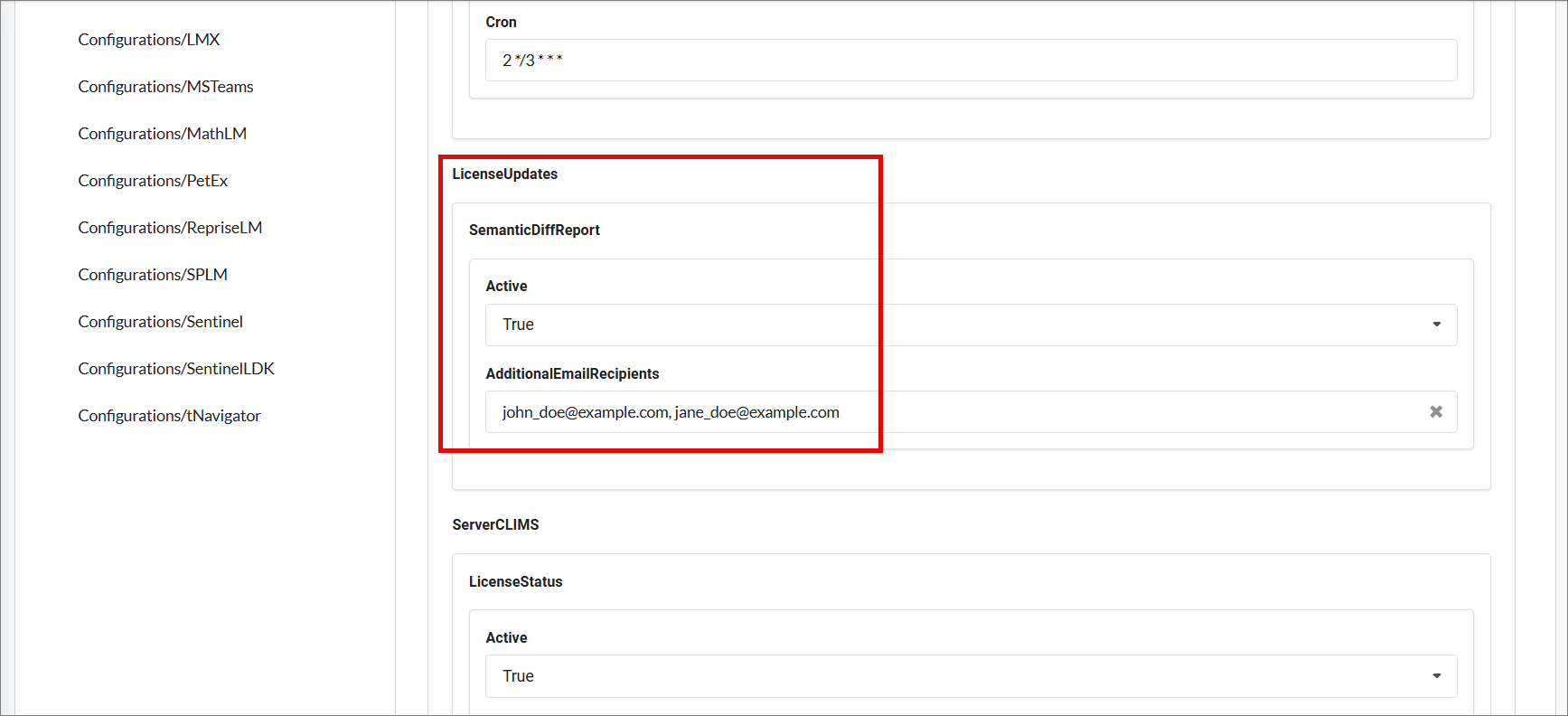Saving Configurations/Alerts