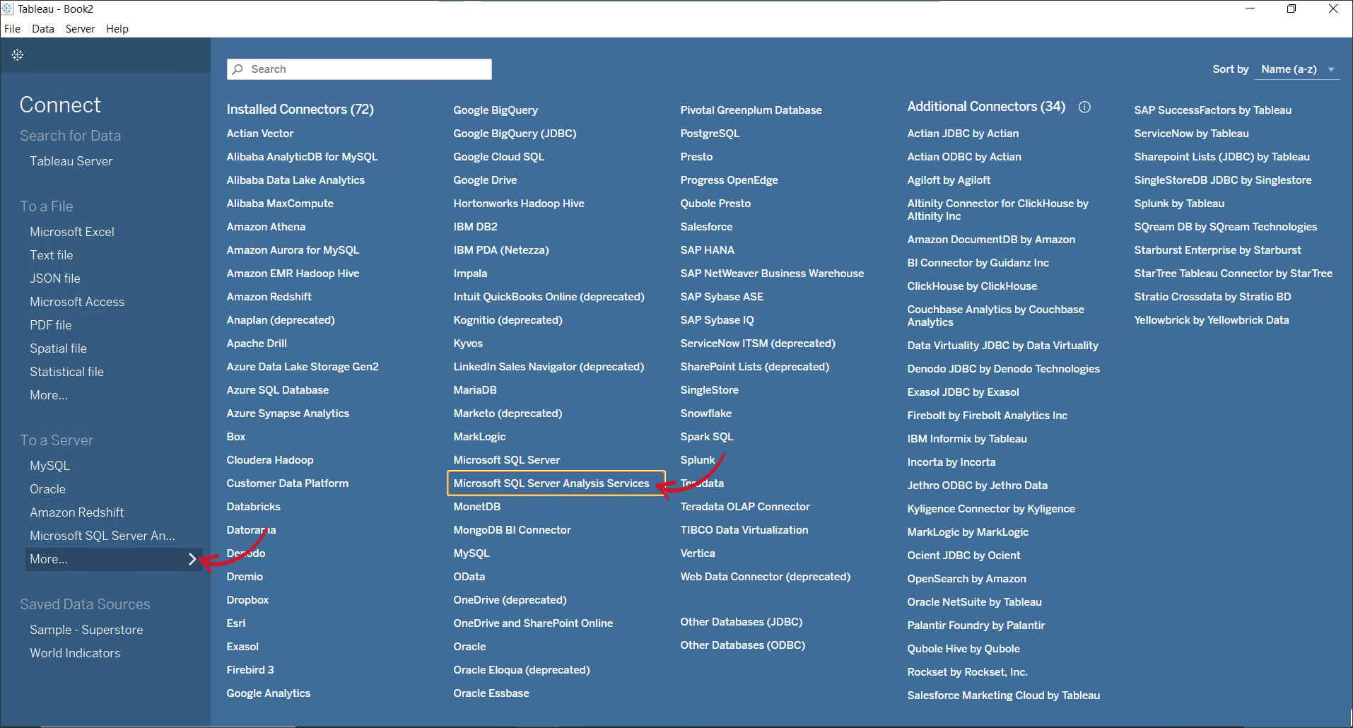 Getting Data from Analysis Services