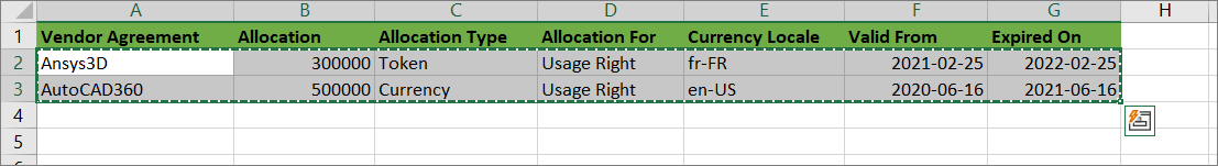 Sample Excel Sheet