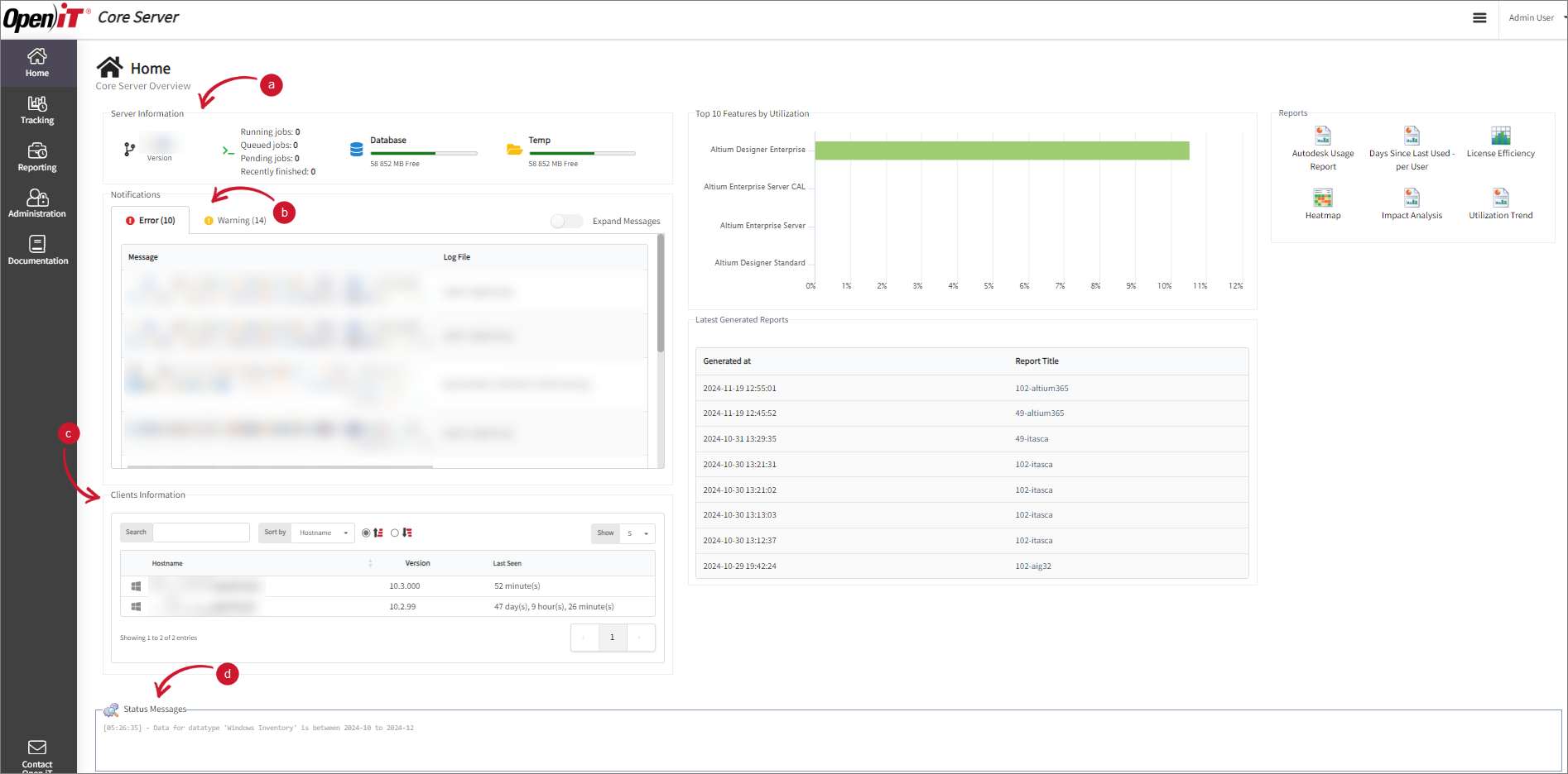 Dashboard-based Alerts and Notifications