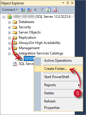 Creating Catalog Folder in SSIS
