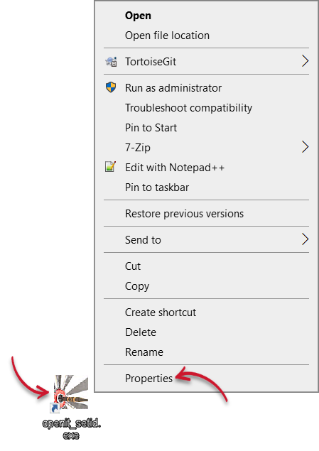 Shortcut Properties