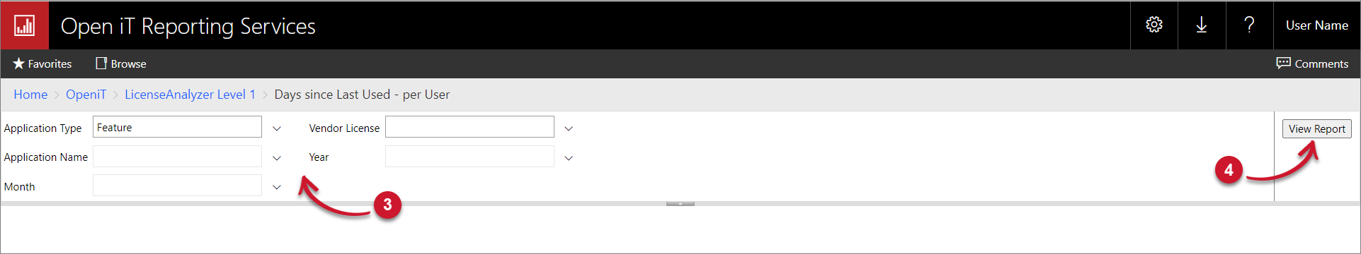 Day since Last Used - per User Parameters