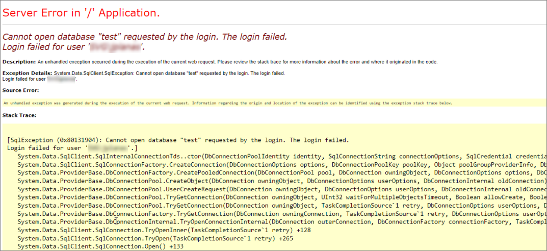 Cannot Access Database