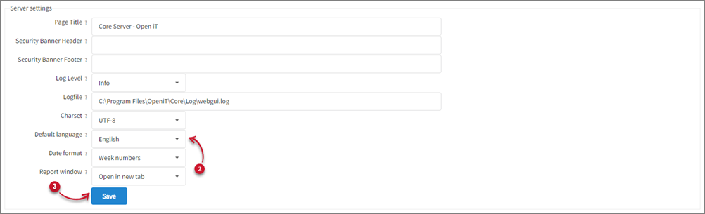 Changing the Default GUI Language