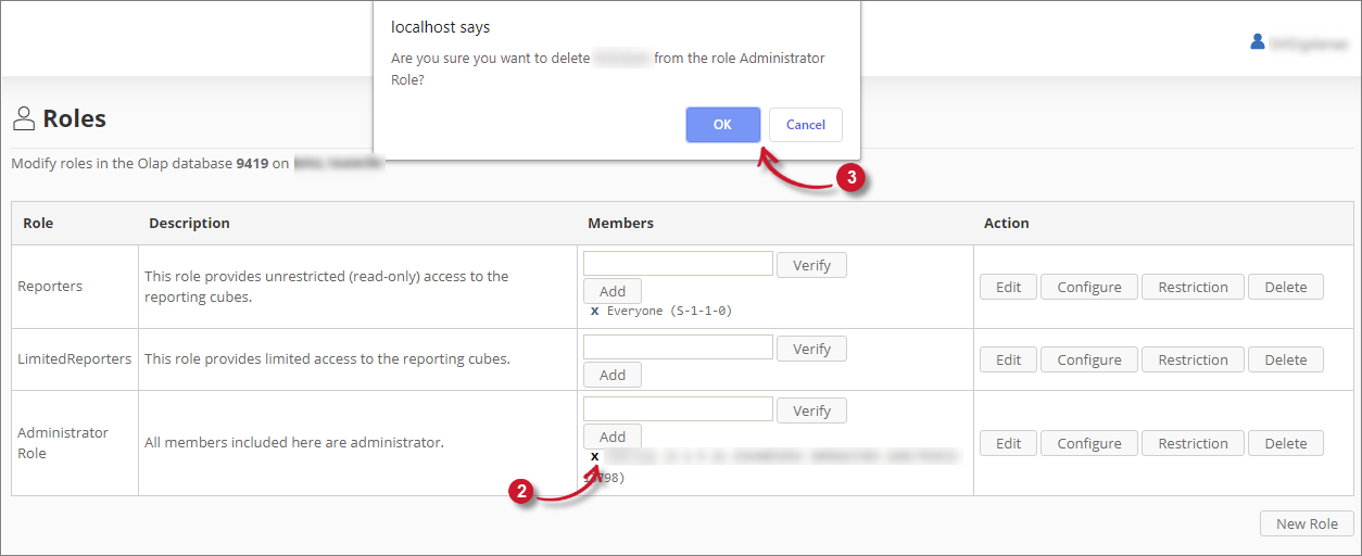 Deleting Role Members