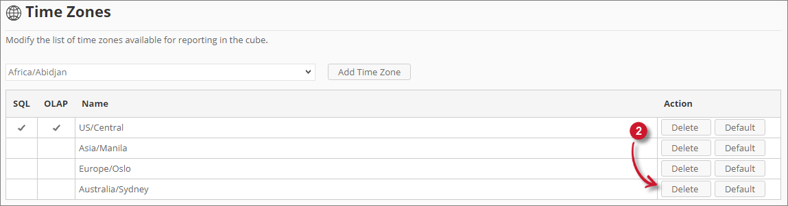 Removing Time Zones