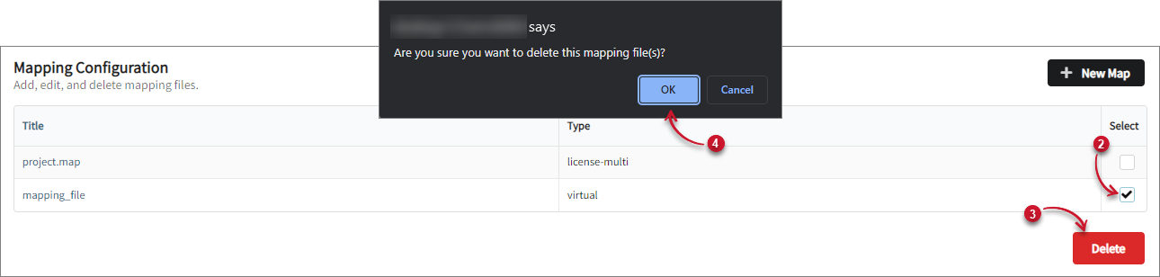Deleting Mapping Files