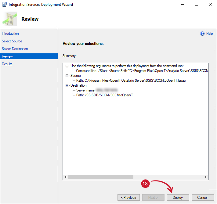  Review Integration Services Deployment