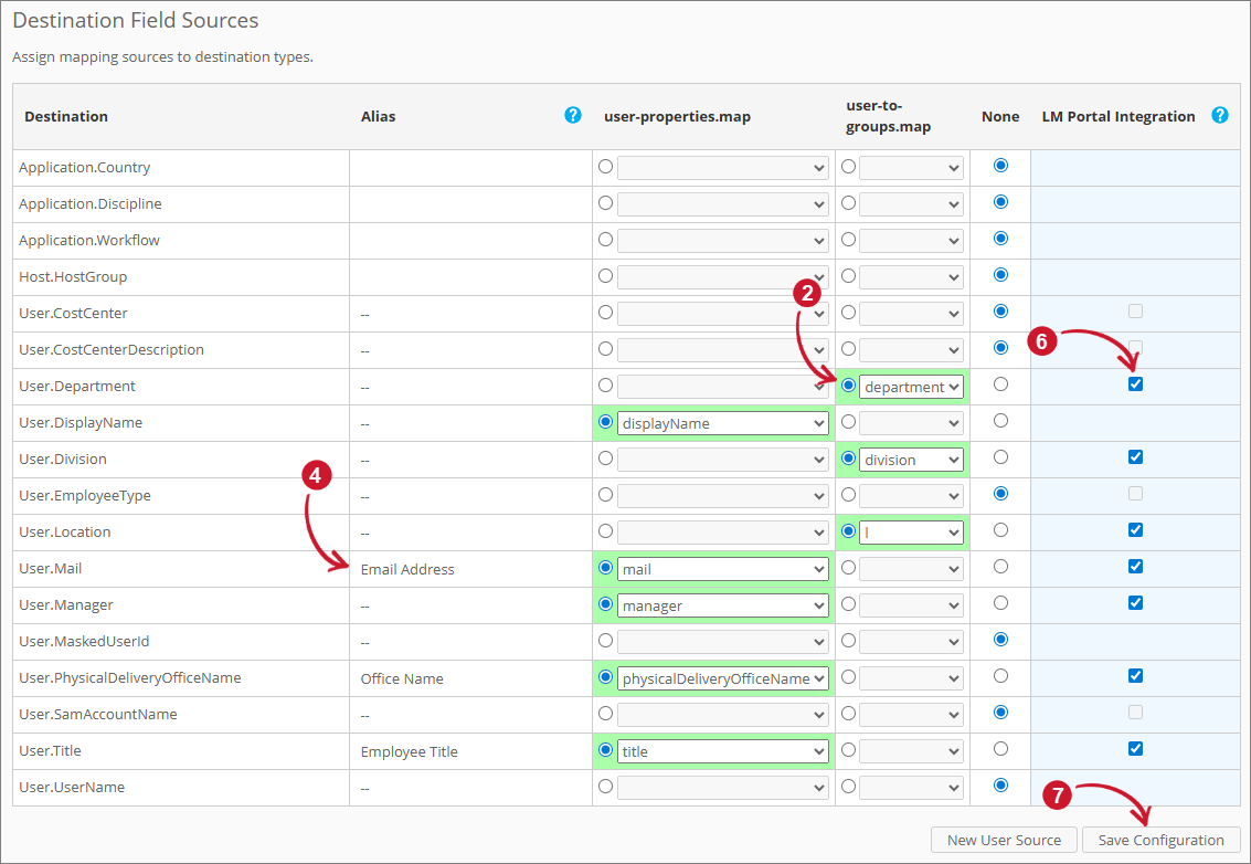 Configuring Mapping Sources