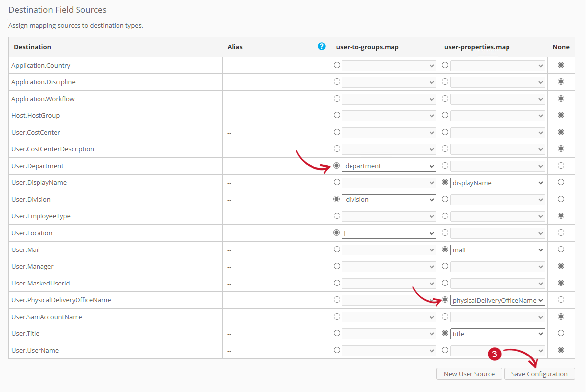 Configuring Mapping Sources