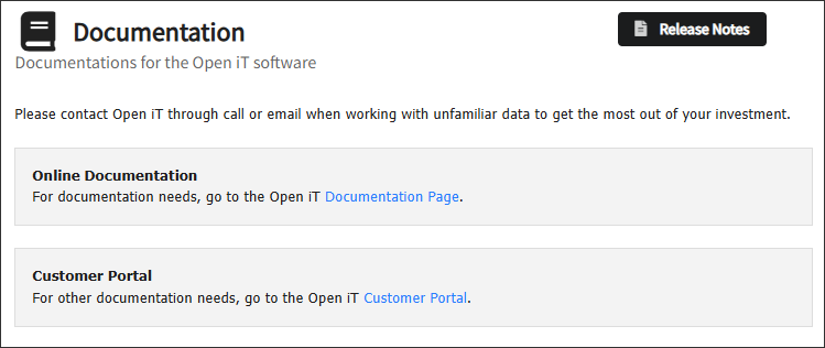 Documentation Page