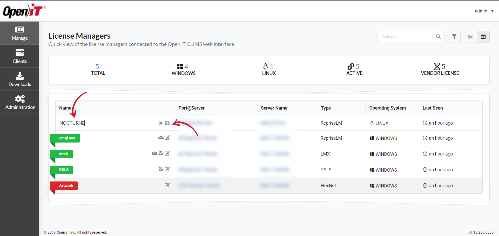 Editing the Vendor Label