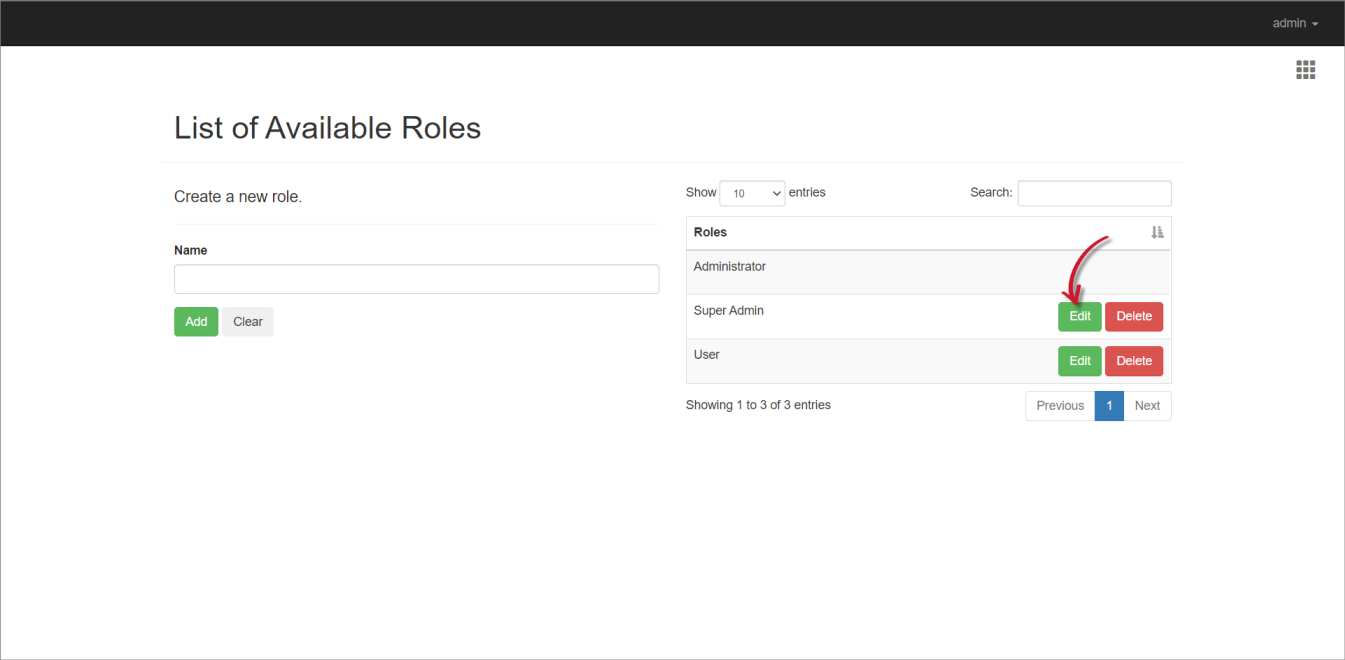 Enable Editing of an Identity Role