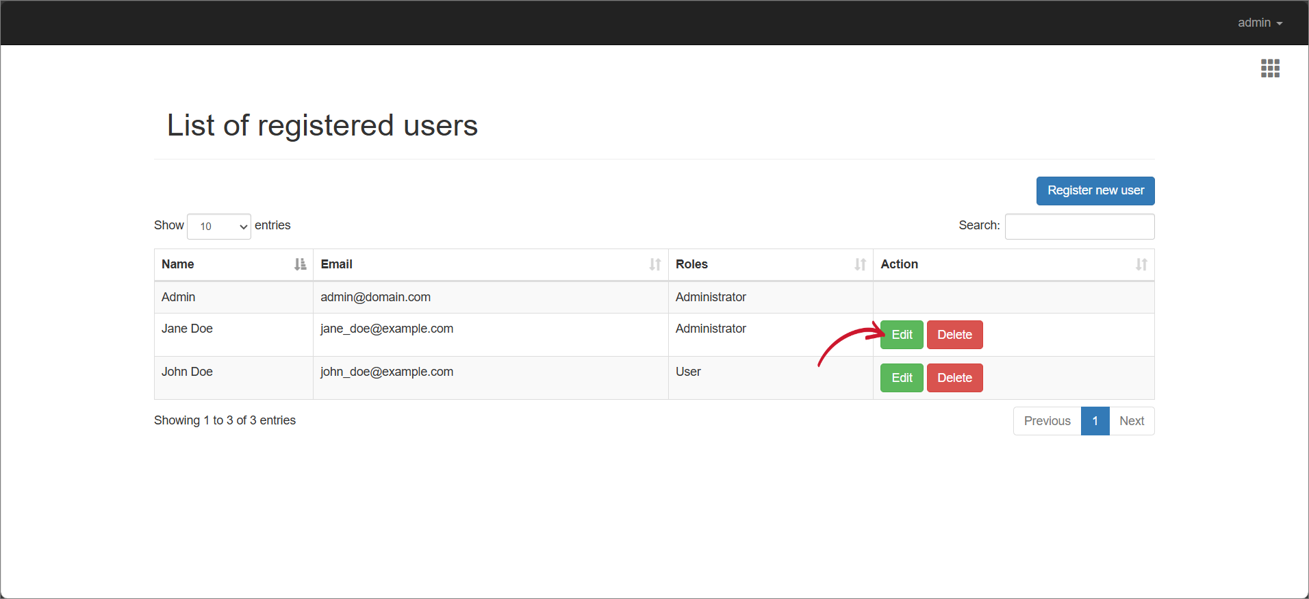 Enable Editing of User Details