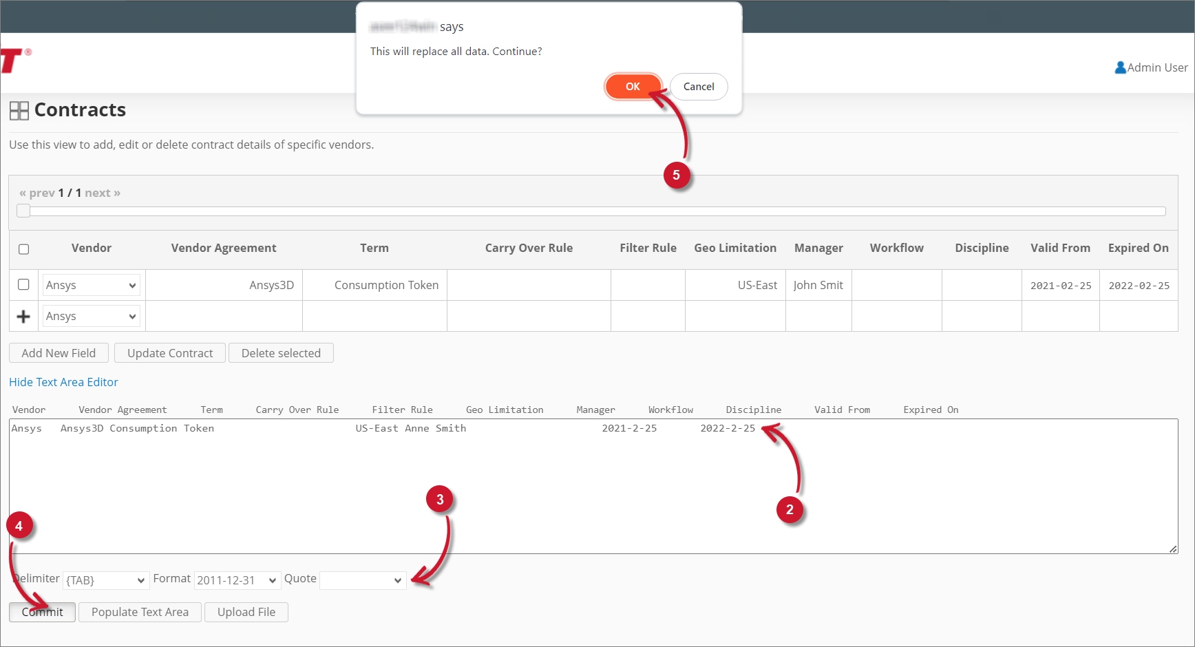 Analysis Server Contracts: Text Area Editor