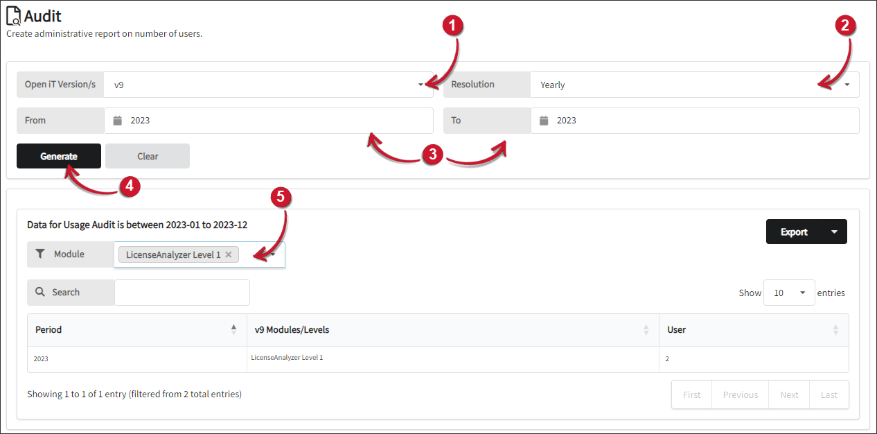 Example - LicenseAnalyzer Level 1