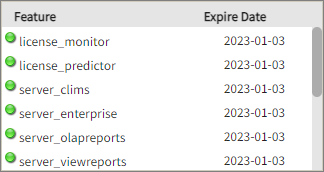 Viewing Feature Expiry