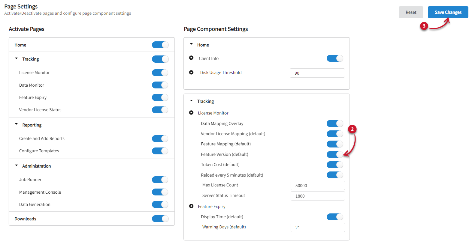 Activating Feature Version