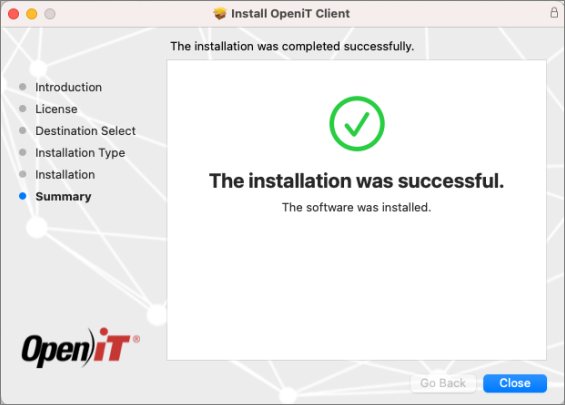 Installation Complete