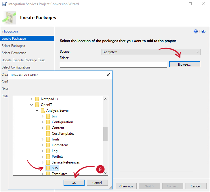 Analysis Server SSIS Packages Directory