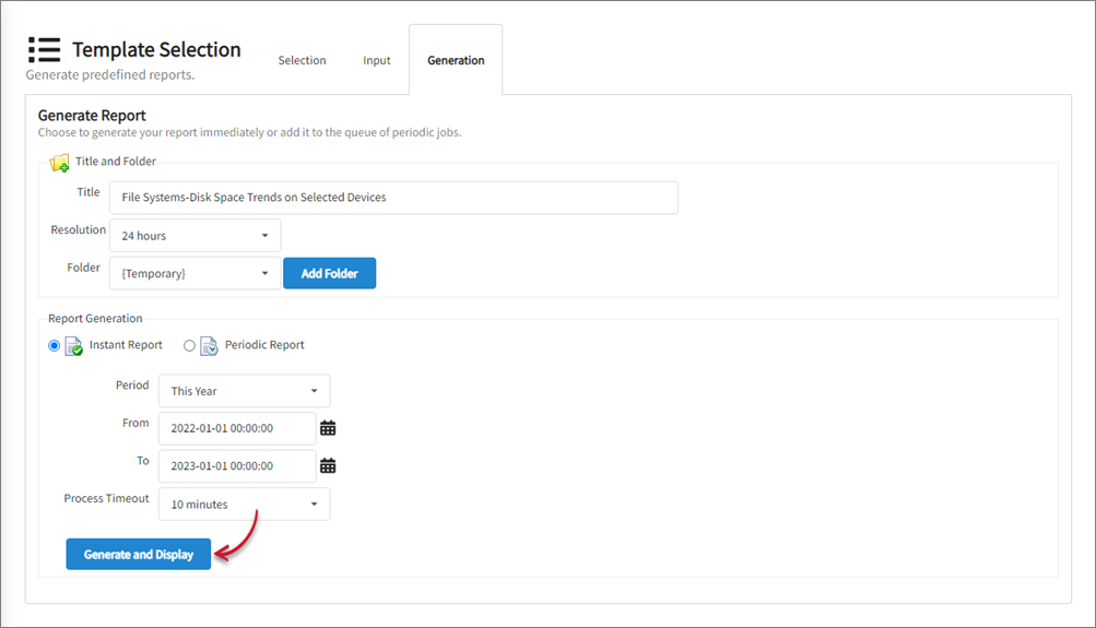 Generate Instant Report