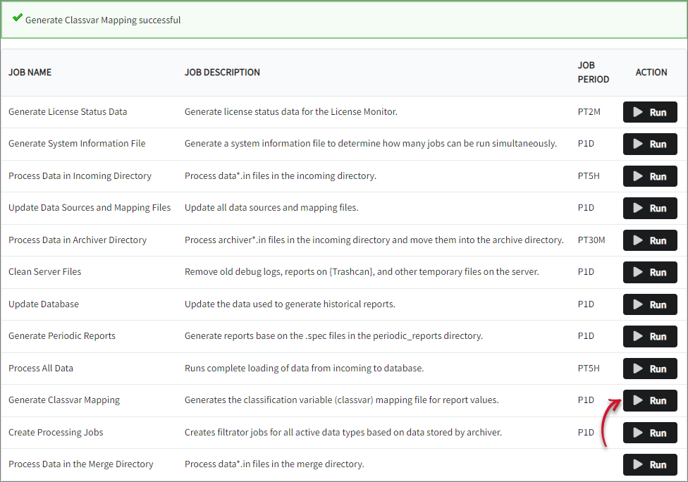 Generate Classvar Mapping