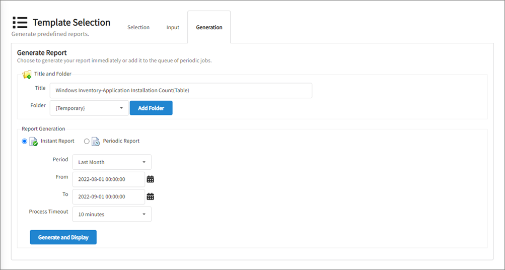 Generation (Instant)